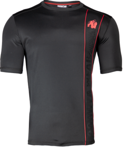 Gorilla Wear Branson T-Shirt Black/Red - T-skjorte