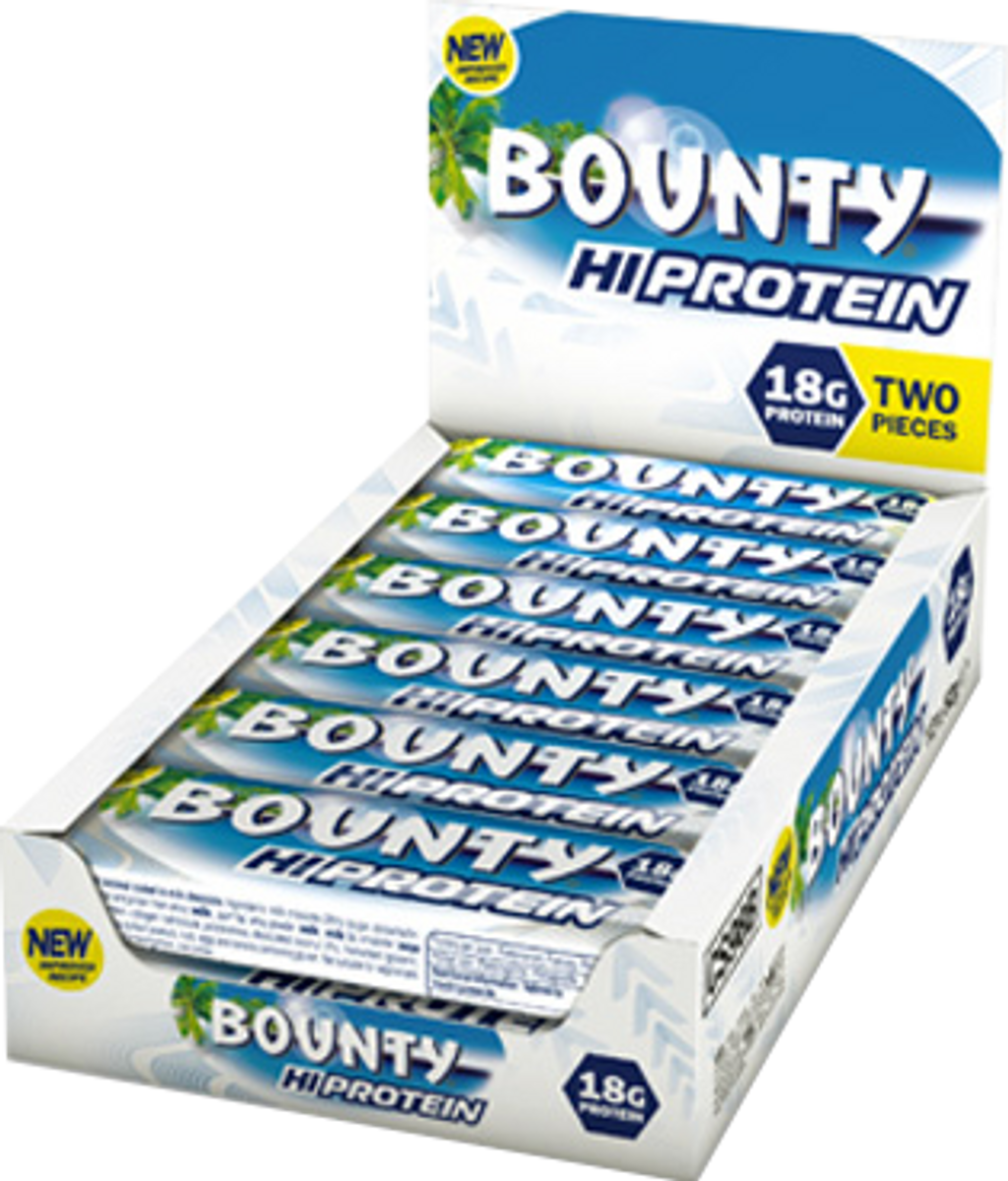 Mars Bounty HiProteinbar 12x52g - Coconut 1 Mars Bounty HiProteinbar 12x52g - Coconut