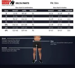 Gorilla Wear Delta Pants Grå Treningsbukse -Treningsklær butikk w1200h1092 3