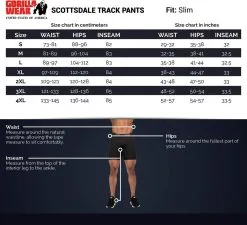Gorilla Wear Scottsdale Track Pants, Sort Treningsbukse -Treningsklær butikk w1200h1093 4
