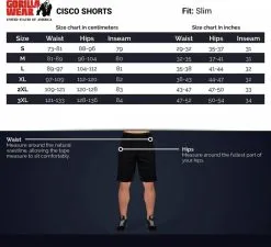 Gorilla Wear Cisco Shorts - Sort/hvit -Treningsklær butikk w1200h1093 6