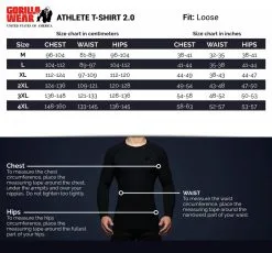 Gorilla Wear Athlete Tee 2.0 - T-skjorte -Treningsklær butikk w1200h1119 1