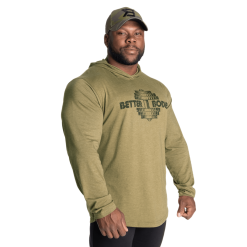 Better Bodies Titan LS Hood, Grønn Hettegenser,