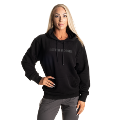 Better Bodies Logo Hoodie V2, Sort Hettegenser -Treningsklær butikk w1200h1200 1134