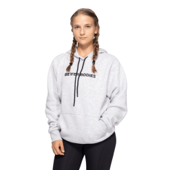 Better Bodies Dame Better Bodies Unisex Logo Hoodie, Grå Hettegenser,