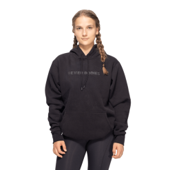 Better Bodies Dame Better Bodies Unisex Logo Hoodie, Sort Hettegenser,