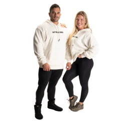 Better Bodies Logo Hoodie V2, Off White Hettegenser