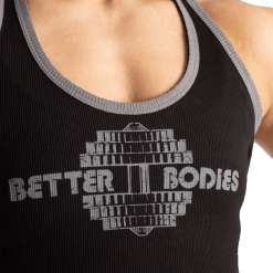 Better Bodies Dame Better Bodies Old School Rib T-back, Sort Singlet, 8 Better Bodies Dame Better Bodies Old School Rib T-back, Sort Singlet, -Treningsklær butikk w1200h1200 1245