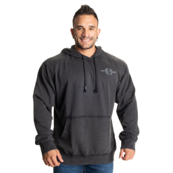 Better Bodies Washed Hoodie, Sort Hettegenser