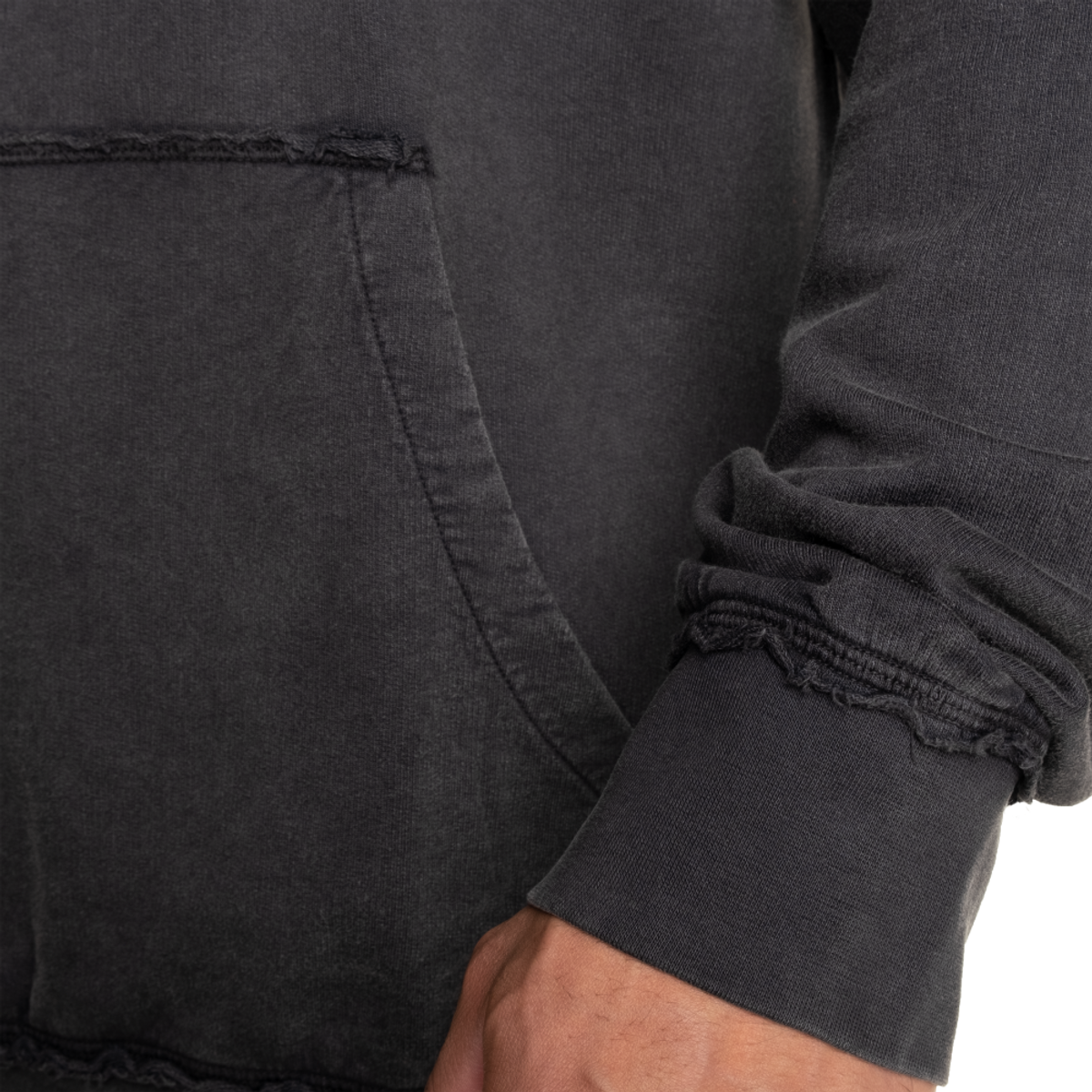 Better Bodies Washed Hoodie, Sort Hettegenser 5 Better Bodies Washed Hoodie, Sort Hettegenser - Bilde 5