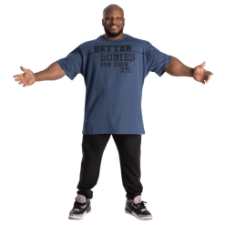 Better Bodies Union Original Tee Blå T-skjorte -Treningsklær butikk w1200h1200 263