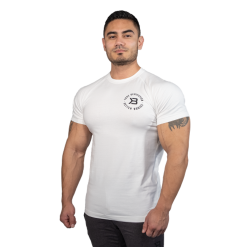 Better Bodies Gym Tapered Tee - Hvit T-skjorte