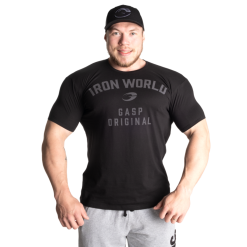 Gasp Atlas Tee - Black Iron World