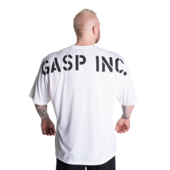 Gasp Division Iron Tee, Hvit T-skjorte -Treningsklær butikk w1200h1200 368