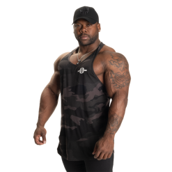 Better Bodies Essential T-back V2, Mørk Camo Singlet