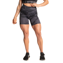 Better Bodies Dame Better Bodies High Waist Shorts, Mørk Camo