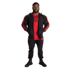 Better Bodies Bronx Track Pants, Sort/rød Treningsbukse -Treningsklær butikk w1200h1200 550