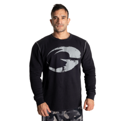 Gasp Thermal Logo Sweater, Asphalt Camo Genser