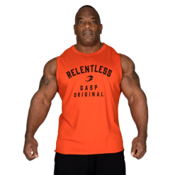 Gasp Vintage Tank - Oransje/sort