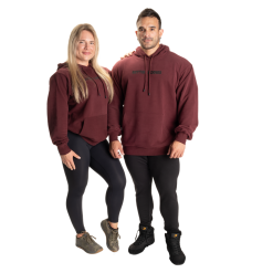 Better Bodies Logo Hoodie V2, Rød Hettegenser