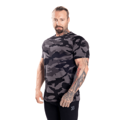 Better Bodies Gym Tapered Tee - Mørk Camo