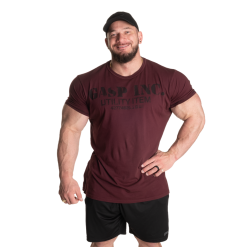 Gasp Basic Utility Tee, Mørk Rød T-skjorte