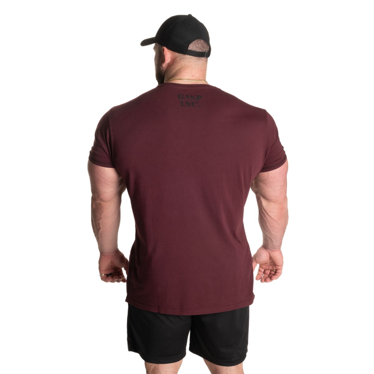 Gasp Basic Utility Tee, Mørk Rød T-skjorte 3 Gasp Basic Utility Tee, Mørk Rød T-skjorte - Bilde 3