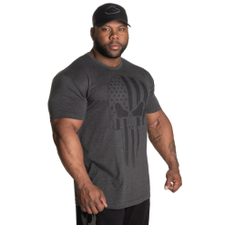 Gasp Skull Standard Tee, Mørk Grå T-skjorte