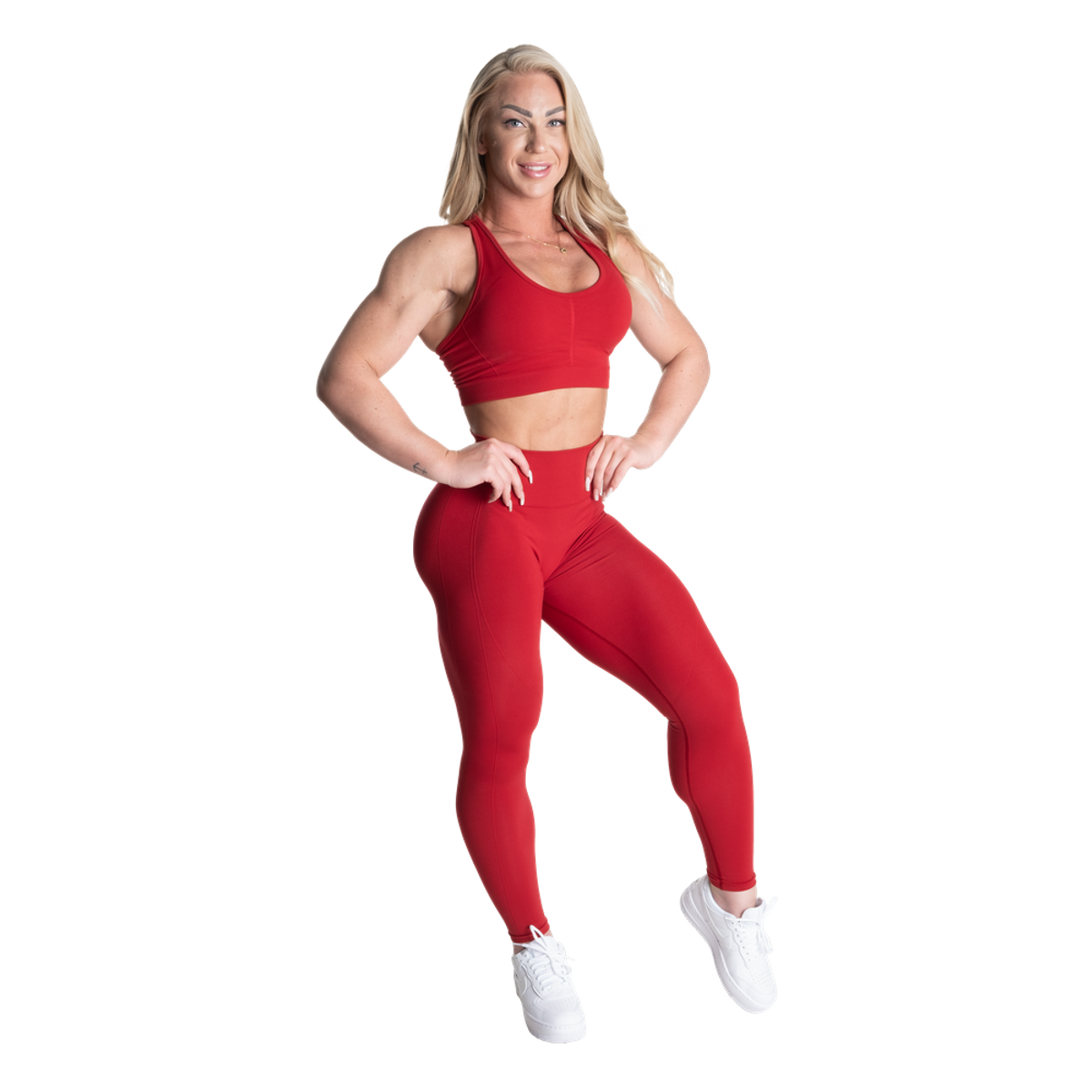 Better Bodies Dame Better Bodies Scrunch Leggings, Røde Tights 5 Better Bodies Dame Better Bodies Scrunch Leggings, Røde Tights - Bilde 5