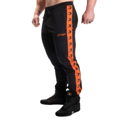 Gasp Track Suit Pants, Sort/oransje Treningsbukse