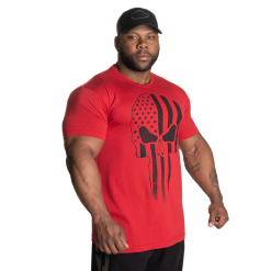 Gasp Skull Standard Tee, Rød T-skjorte