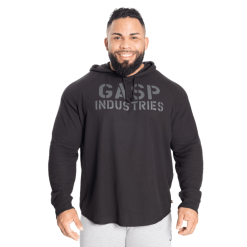 Gasp L/s Thermal Hoodie - Genser Sort/sort