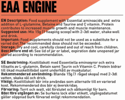 Swedish Supplements EAA Engine 450g, Aminosyrer -Treningsklær butikk w1200h956