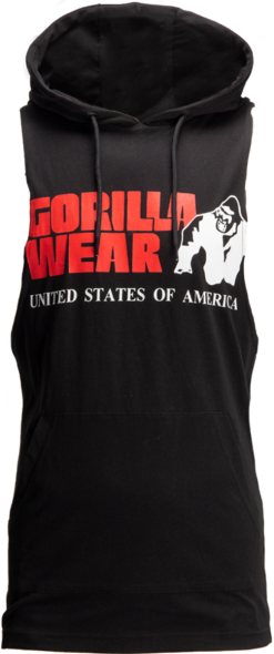 Gorilla Wear Rogers Hooded Tank Top - Sort