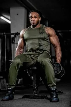 Gorilla Wear Branson Tank Top Army Green - Singlet -Treningsklær butikk w798h1200 3