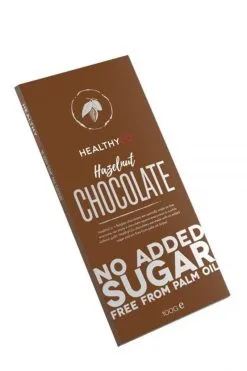 First Class Brands Of Sweden HealthyCo Sjokoladeplate 100g - Hazelnut Chocolate, Pakke Med 20