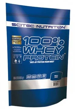 Scitec Nutrition Scitec 100% Whey Protein - 1000g - Proteinpulver -Treningsklær butikk w818h1200 3