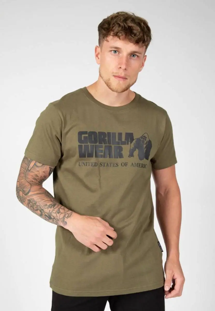 Gorilla Wear Classic T-shirt - Grønn T-skjorte 1 Gorilla Wear Classic T-shirt - Grønn T-skjorte
