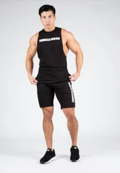 Gorilla Wear Milo Drop Armhole Tank Top Sort -Treningsklær butikk w832h1200 57