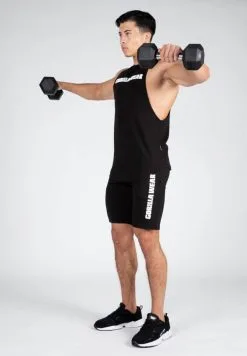 Gorilla Wear Milo Drop Armhole Tank Top Sort -Treningsklær butikk w832h1200 58