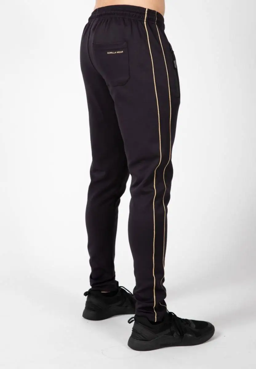 Gorilla Wear Wenden Track Pants - Sort/gull Treningsbukse 5 Gorilla Wear Wenden Track Pants - Sort/gull Treningsbukse - Bilde 5