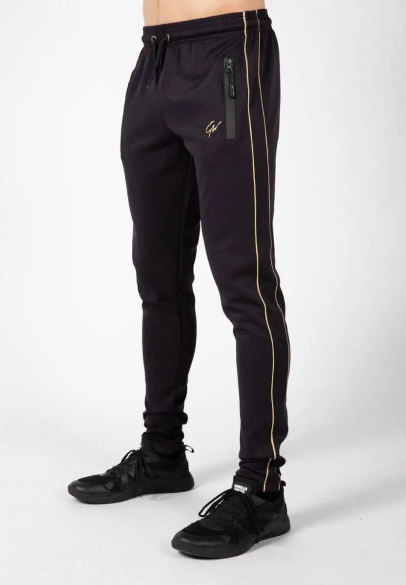 Gorilla Wear Wenden Track Pants - Sort/gull Treningsbukse 7 Gorilla Wear Wenden Track Pants - Sort/gull Treningsbukse - Bilde 7