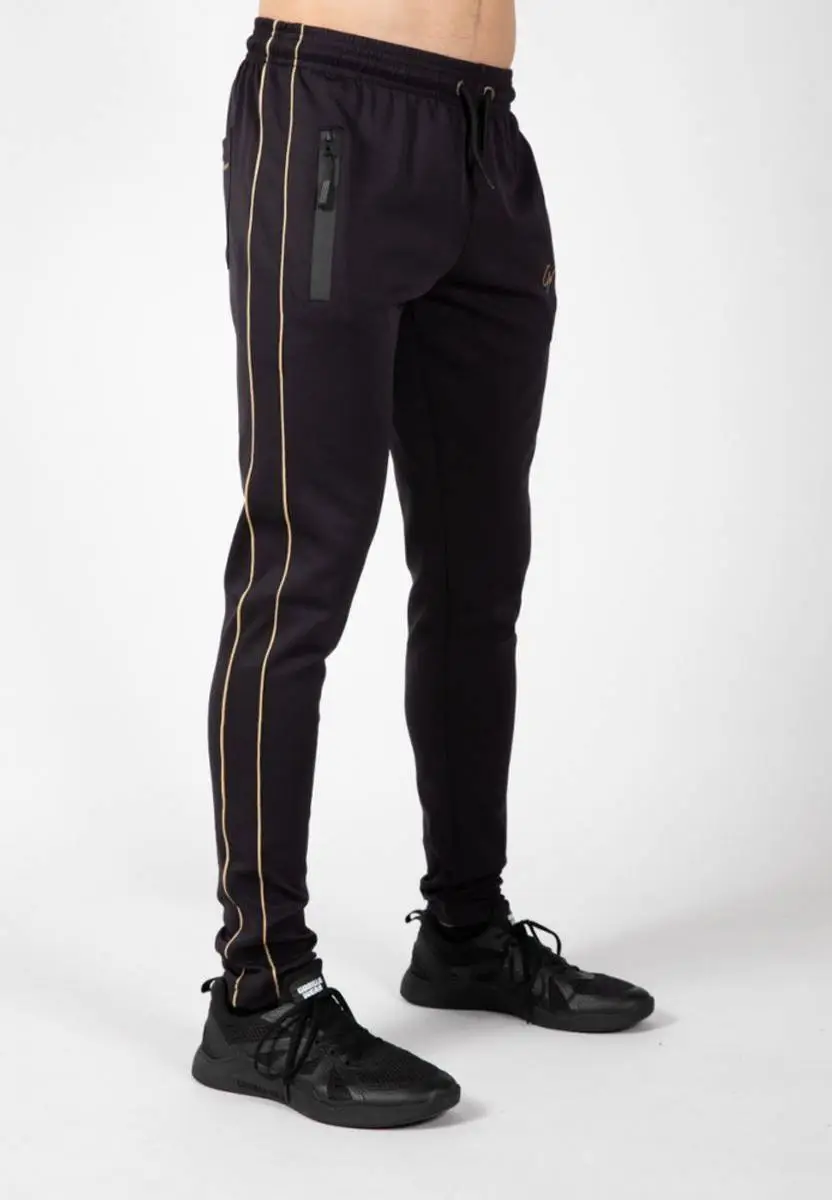 Gorilla Wear Wenden Track Pants - Sort/gull Treningsbukse 8 Gorilla Wear Wenden Track Pants - Sort/gull Treningsbukse - Bilde 8