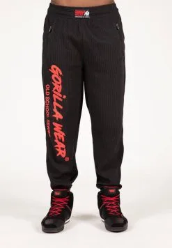 Gorilla Wear Augustine Old School Pants, Sort/rød
