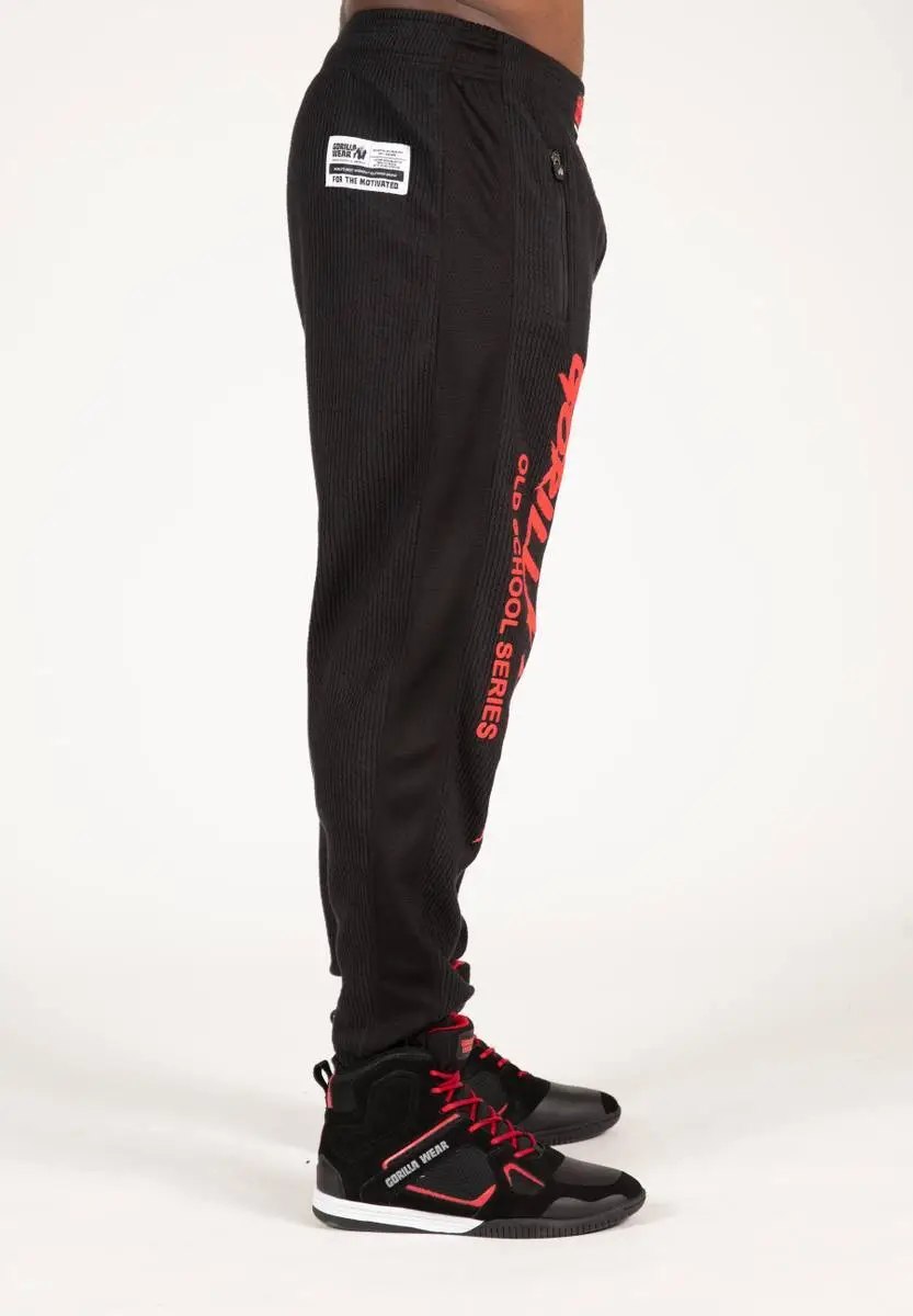 Gorilla Wear Augustine Old School Pants, Sort/rød 3 Gorilla Wear Augustine Old School Pants, Sort/rød - Bilde 3