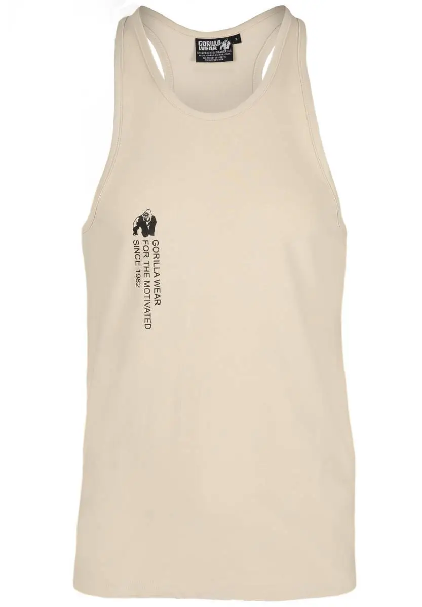 Gorilla Wear Carrizo Tank Top, Beige Singlet 1 Gorilla Wear Carrizo Tank Top, Beige Singlet