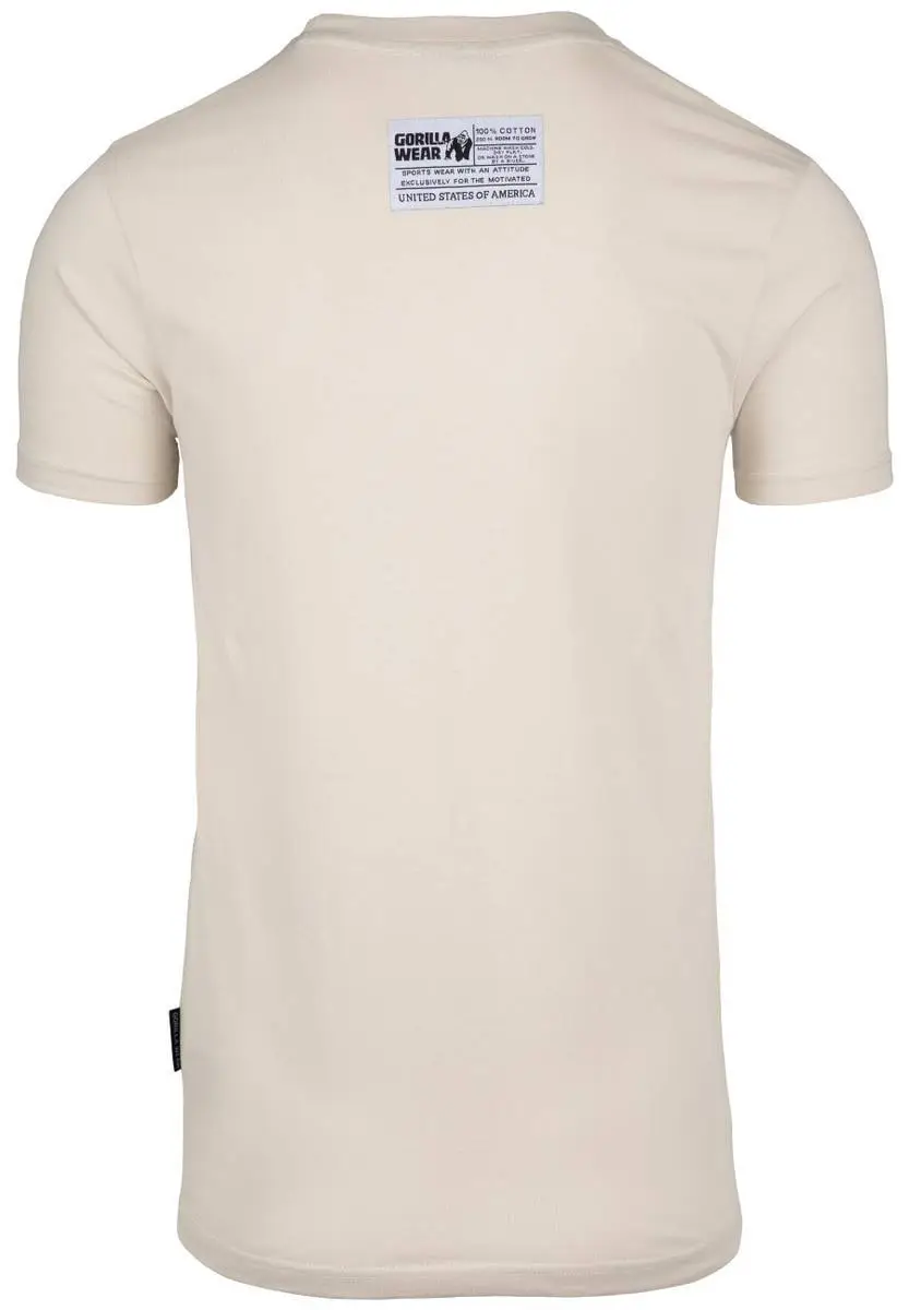 Gorilla Wear Classic T-shirt, Beige T-skjorte 2 Gorilla Wear Classic T-shirt, Beige T-skjorte - Bilde 2