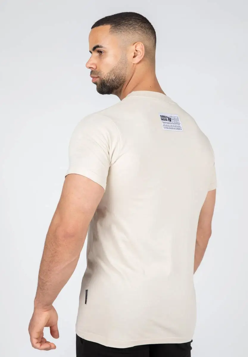 Gorilla Wear Classic T-shirt, Beige T-skjorte 7 Gorilla Wear Classic T-shirt, Beige T-skjorte - Bilde 7