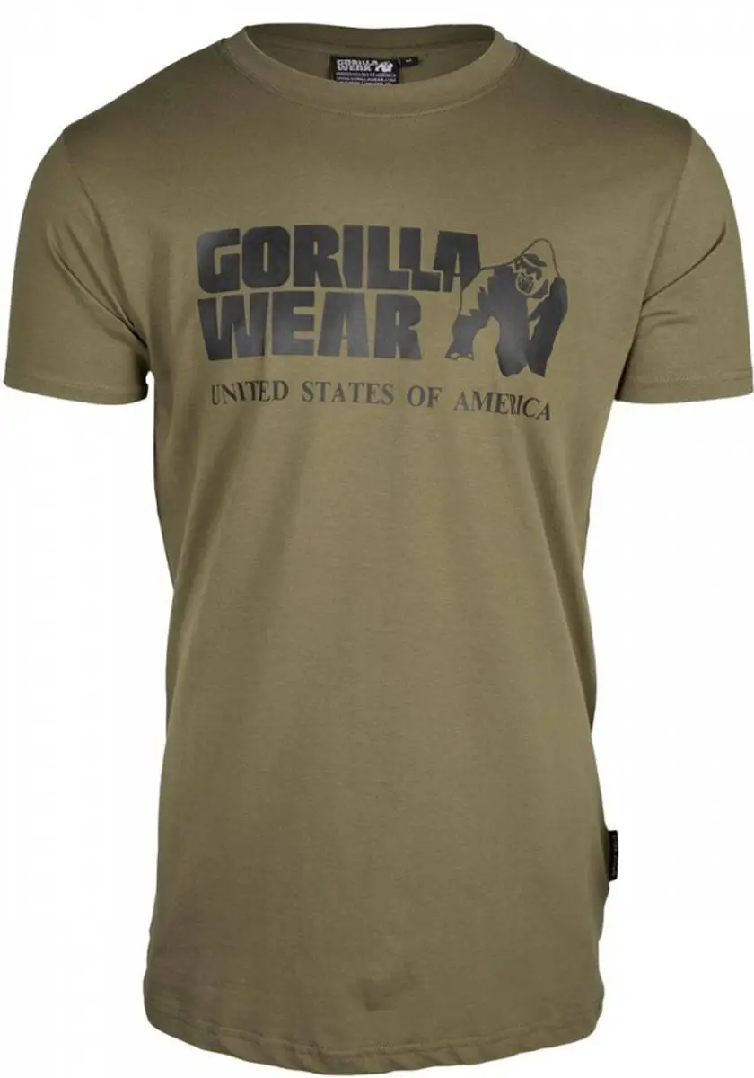 Gorilla Wear Classic T-shirt - Grønn T-skjorte 4 Gorilla Wear Classic T-shirt - Grønn T-skjorte - Bilde 4